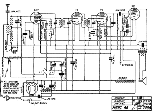 56 ; DeWald Radio Mfg. (ID = 311073) Radio