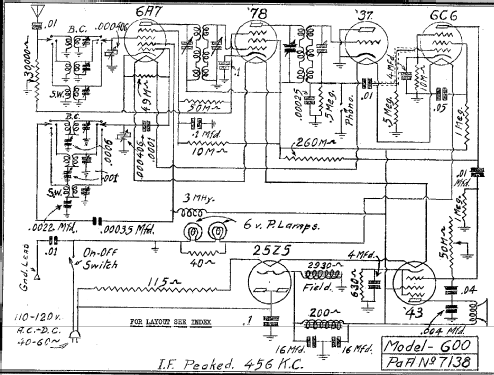 600 ; DeWald Radio Mfg. (ID = 311210) Radio