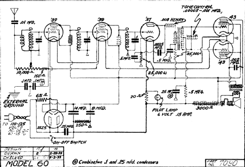 60 ; DeWald Radio Mfg. (ID = 311076) Radio