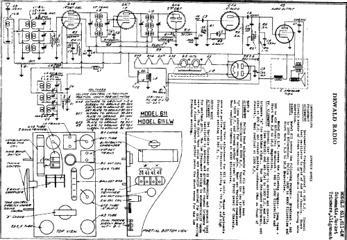 611 ; DeWald Radio Mfg. (ID = 312174) Radio