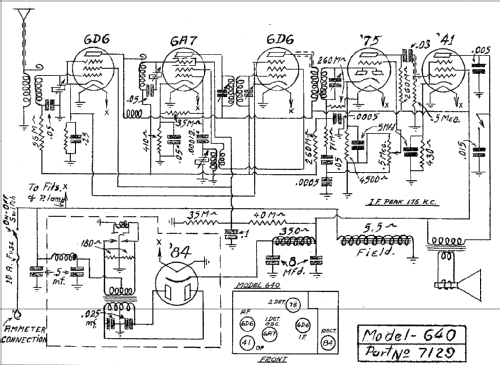 640 ; DeWald Radio Mfg. (ID = 311308) Car Radio