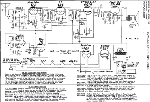 705 ; DeWald Radio Mfg. (ID = 310145) Radio