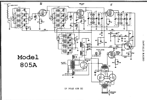 805A ; DeWald Radio Mfg. (ID = 312180) Radio