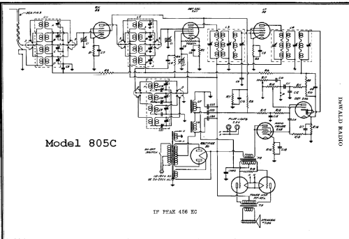 805C ; DeWald Radio Mfg. (ID = 312181) Radio