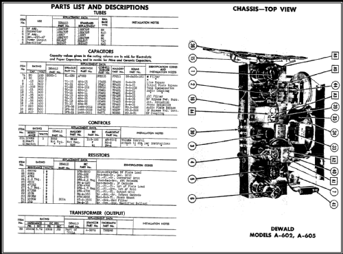 A-602 ; DeWald Radio Mfg. (ID = 455762) Radio