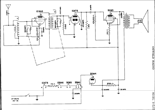 B-401 Bantam ; DeWald Radio Mfg. (ID = 309900) Radio