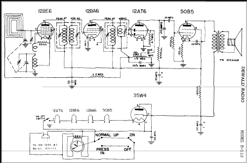 B-512 Jewel ; DeWald Radio Mfg. (ID = 282127) Radio