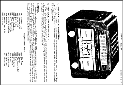 B-512 Jewel ; DeWald Radio Mfg. (ID = 282128) Radio