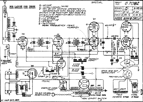 BAH9 ; DeWald Radio Mfg. (ID = 311050) Radio