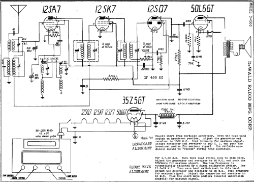 D566 ; DeWald Radio Mfg. (ID = 309915) Radio