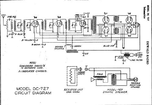 DC727 ; DeWald Radio Mfg. (ID = 311066) Radio