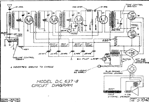 DC-637-8 ; DeWald Radio Mfg. (ID = 310762) Radio