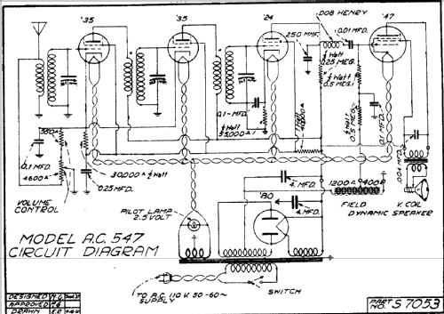 AC-547 ; DeWald Radio Mfg. (ID = 310761) Radio