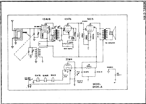 G-404-A ; DeWald Radio Mfg. (ID = 210232) Radio