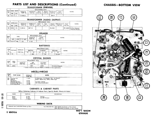 L-546 ; DeWald Radio Mfg. (ID = 731396) Radio