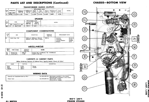 L-548 ; DeWald Radio Mfg. (ID = 743986) Radio part