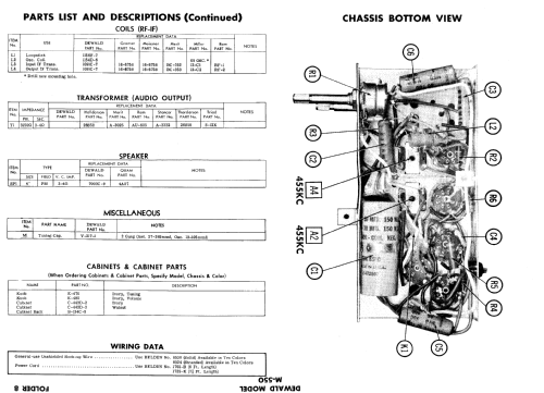 M-550 ; DeWald Radio Mfg. (ID = 612003) Radio