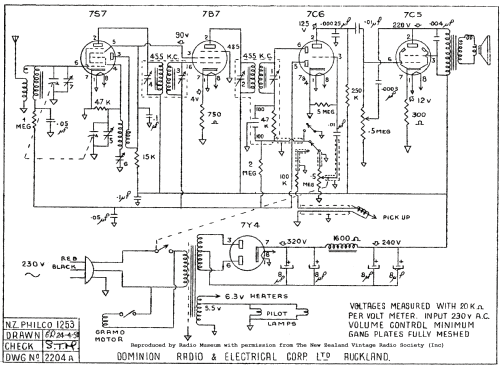 Philco 1253; Dominion Radio & (ID = 2759291) Radio