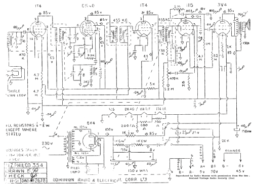 Philco 354; Dominion Radio & (ID = 2757683) Radio