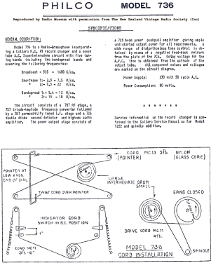 Philco 736; Dominion Radio & (ID = 2757165) Radio