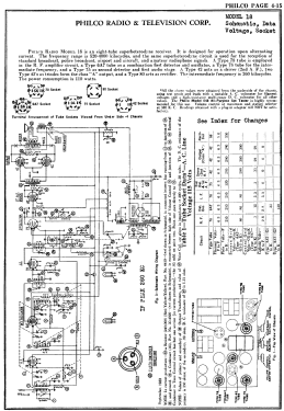 Philco 18E; Dominion Radio & (ID = 2960905) Radio