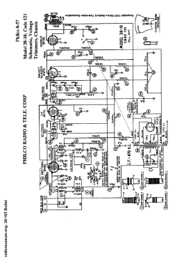 Philco 38-10EZ Code 121; Dominion Radio & (ID = 2922009) Radio