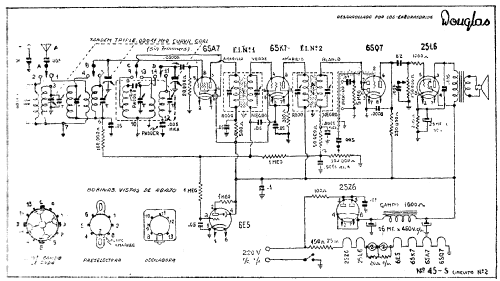 45S circuit 2; Douglas (ID = 1934539) Radio