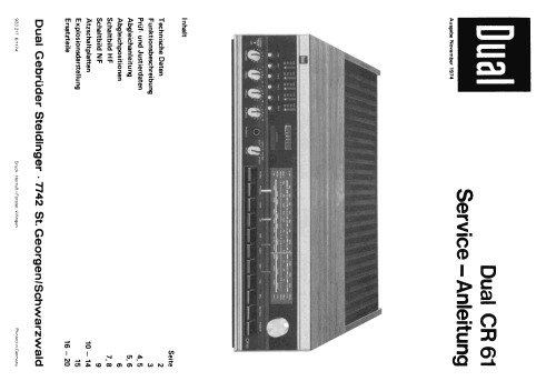 CR61W; Dual, Gebr. (ID = 1900336) Radio