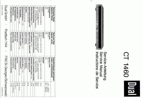 CT1460; Dual, Gebr. (ID = 1373570) Radio