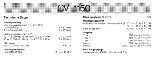 CV1150; Dual, Gebr. (ID = 1324920) Ampl/Mixer