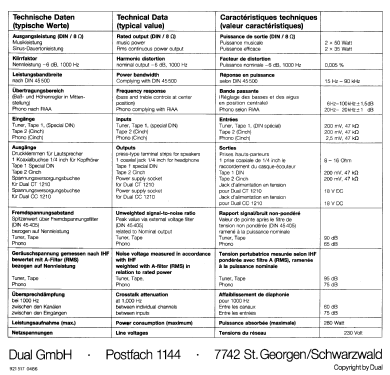 CV-1210; Dual, Gebr. (ID = 1350949) Verst/Mix