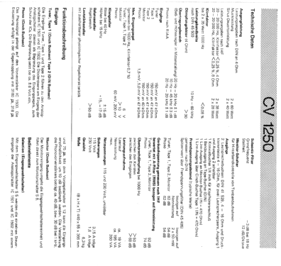 CV 1250; Dual, Gebr. (ID = 1324109) Ampl/Mixer