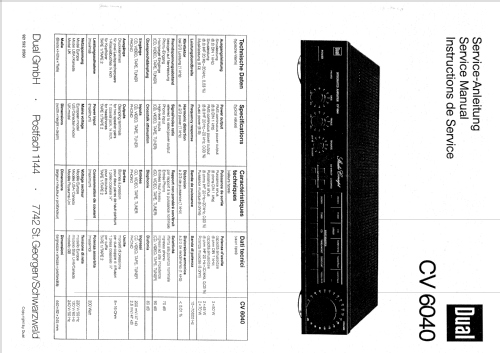 Integrated Amplifier Studio Concept CV 6040; Dual, Gebr. (ID = 2503952) Ampl/Mixer