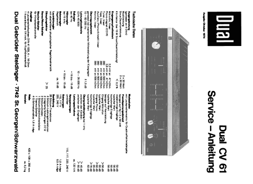 CV 61; Dual, Gebr. (ID = 1962781) Ampl/Mixer