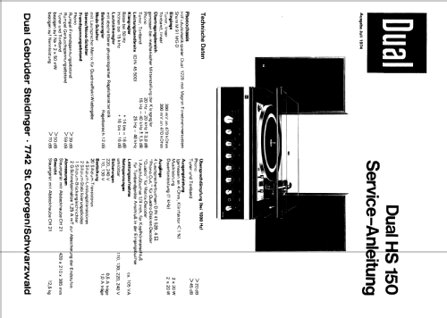 HS150; Dual, Gebr. (ID = 286168) R-Player