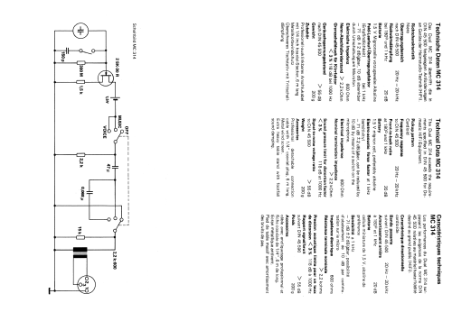 MC 314; Dual, Gebr. (ID = 2036387) Microphone/PU