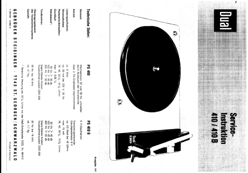 P410; Dual, Gebr. (ID = 290283) Sonido-V