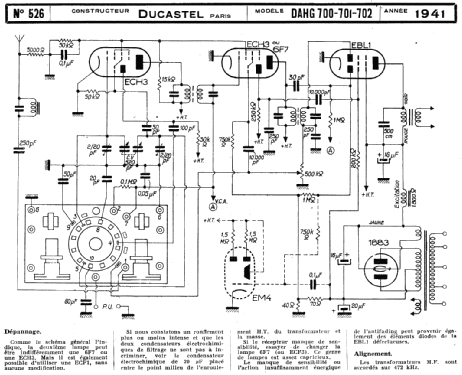 DAHG 700; Ducastel Frères DAHG (ID = 220421) Radio