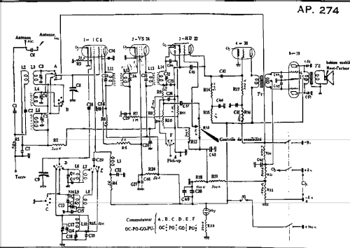 AP 274; Ducretet -Thomson; (ID = 1200475) Radio