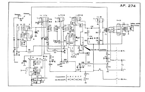 AP 274; Ducretet -Thomson; (ID = 2601405) Radio