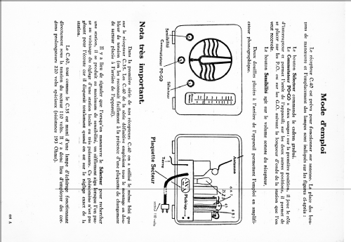 C40 ; Ducretet -Thomson; (ID = 2599091) Radio