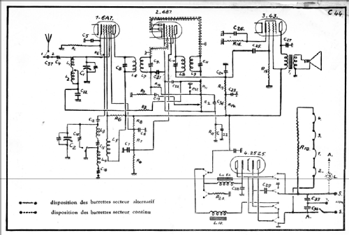 C44; Ducretet -Thomson; (ID = 2601070) Radio