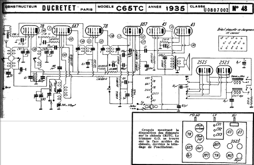 C65TC; Ducretet -Thomson; (ID = 215507) Radio