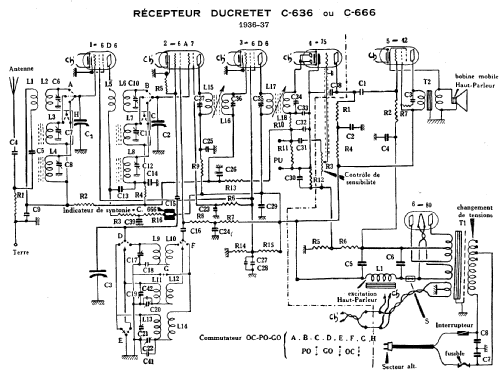 C666; Ducretet -Thomson; (ID = 73332) Radio