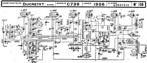 C739; Ducretet -Thomson; (ID = 216361) Radio