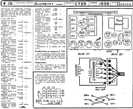 C739; Ducretet -Thomson; (ID = 216362) Radio