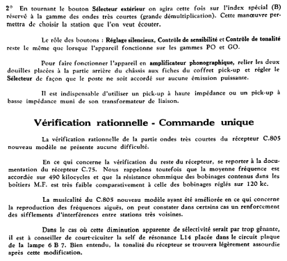 C805; Ducretet -Thomson; (ID = 1525286) Radio