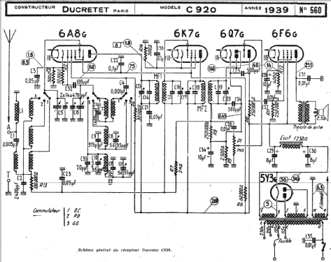 C 920; Ducretet -Thomson; (ID = 222161) Radio