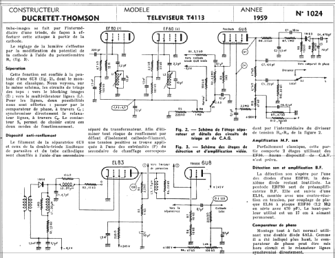 Calypso T4113; Ducretet -Thomson; (ID = 287869) Television