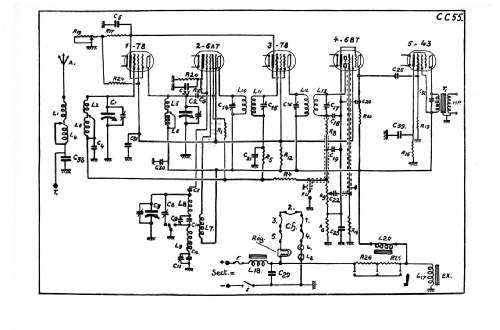 CC55; Ducretet -Thomson; (ID = 2598287) Radio